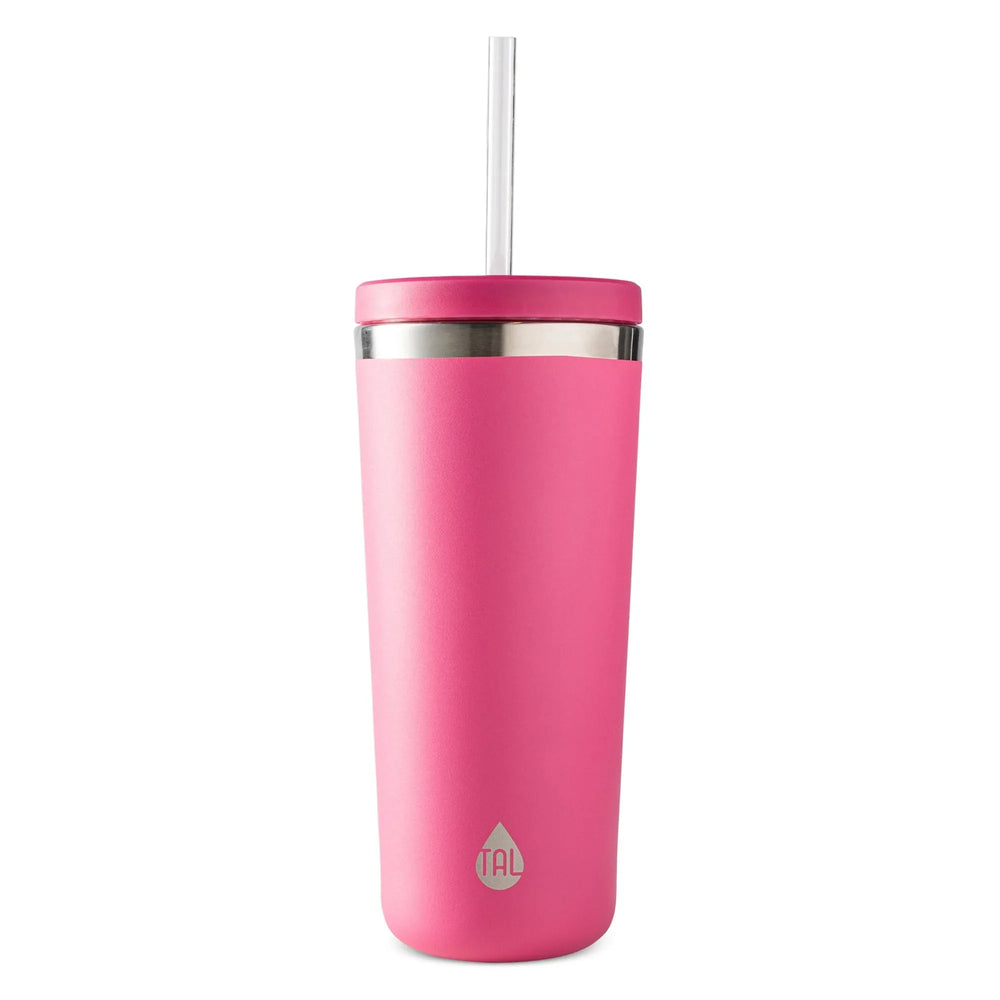 TAL Stainless Steel Ranger Tumbler with Straw 24oz, Pink - USA MEGA SHOP