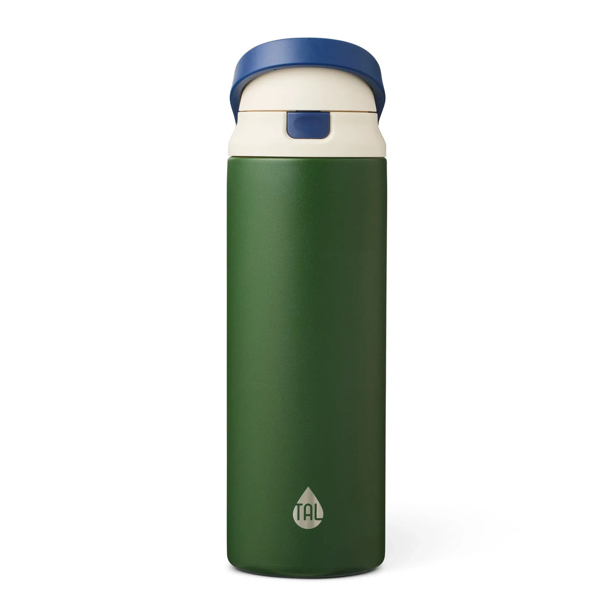 TAL 24oz Stainless Steel 2-in-1 Straw and Chug Water Bottle with Push Lid, Army - USA MEGA SHOP