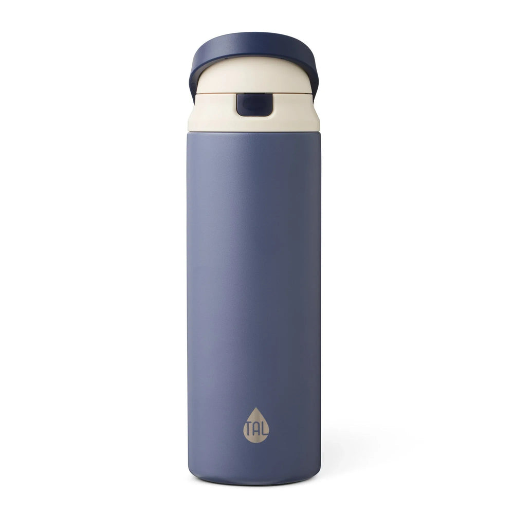 TAL 24oz Stainless Steel 2-in-1 Straw and Chug Water Bottle with Push Lid, Army - USA MEGA SHOP