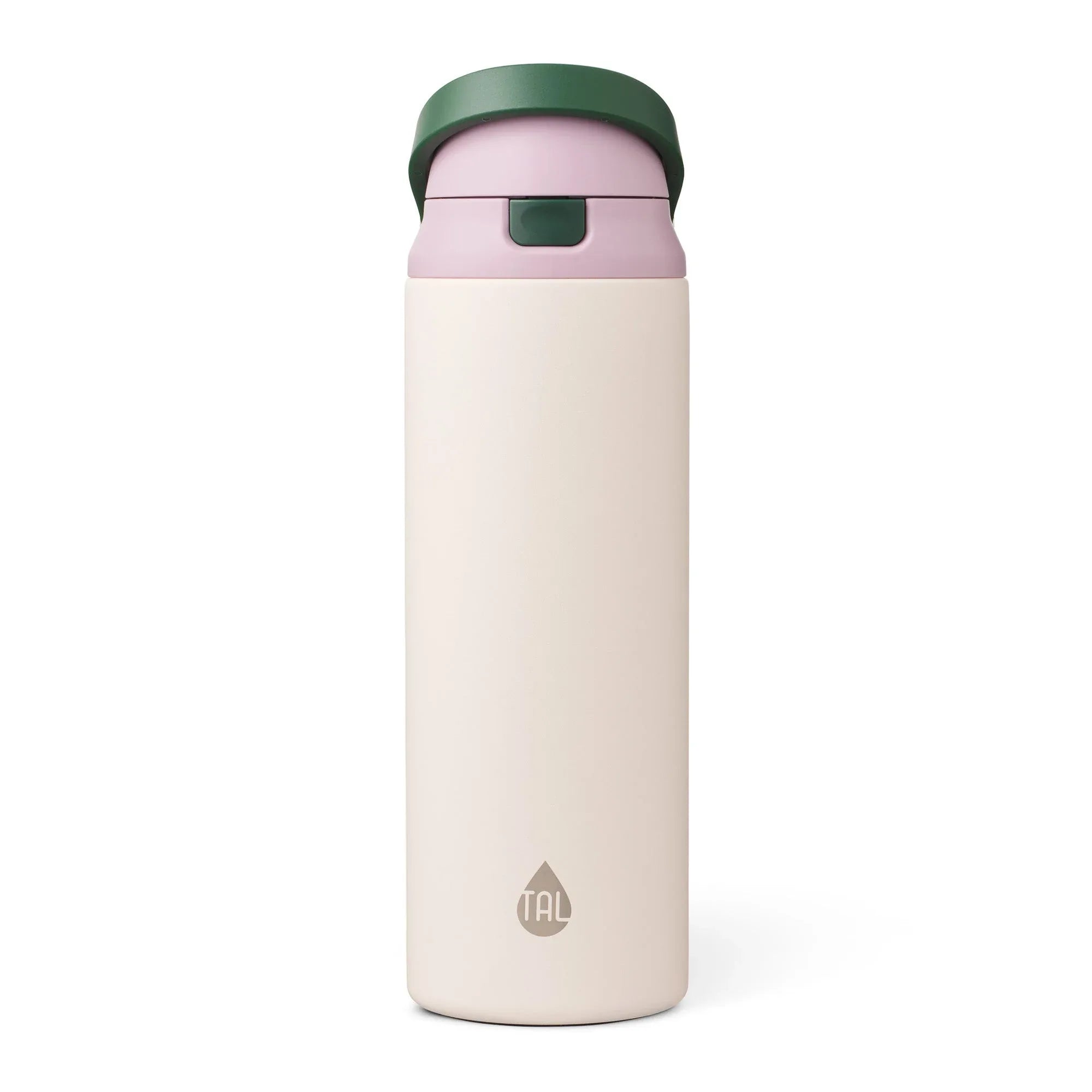 TAL 24oz Stainless Steel 2-in-1 Straw and Chug Water Bottle with Push Lid, Army - USA MEGA SHOP