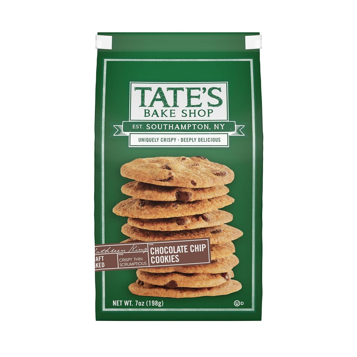 Tate's Bake Shop Chocolate Chip Cookies, 7 oz Bag