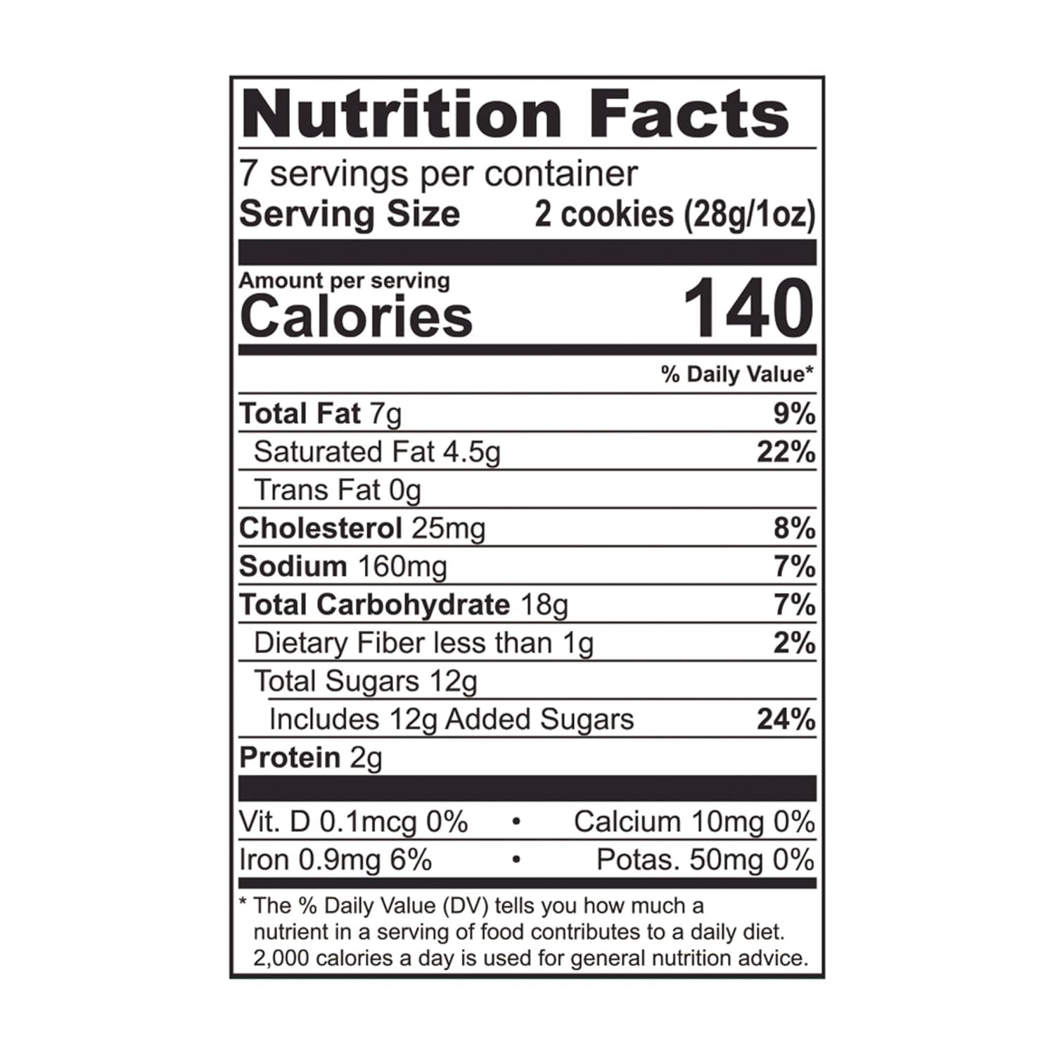 Tate's Bake Shop Chocolate Chip Cookies, 7 oz Bag