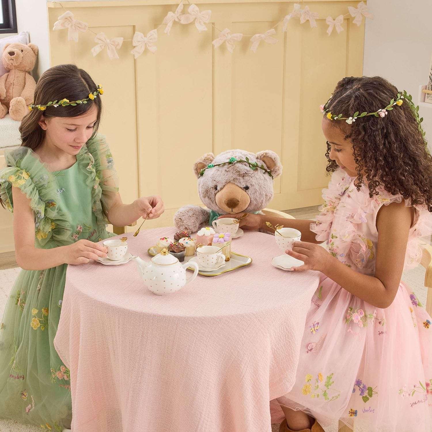 Member's Mark Butterfly Porcelain Tea Set, 15 pc. - USA MEGA SHOP