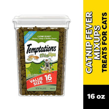 Catnip Fever Flavor cat treats tub, value size 16 oz, 16-ounce clear container