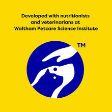 Cat treats variety pack label featuring Waltham Petcare Science Institute logo