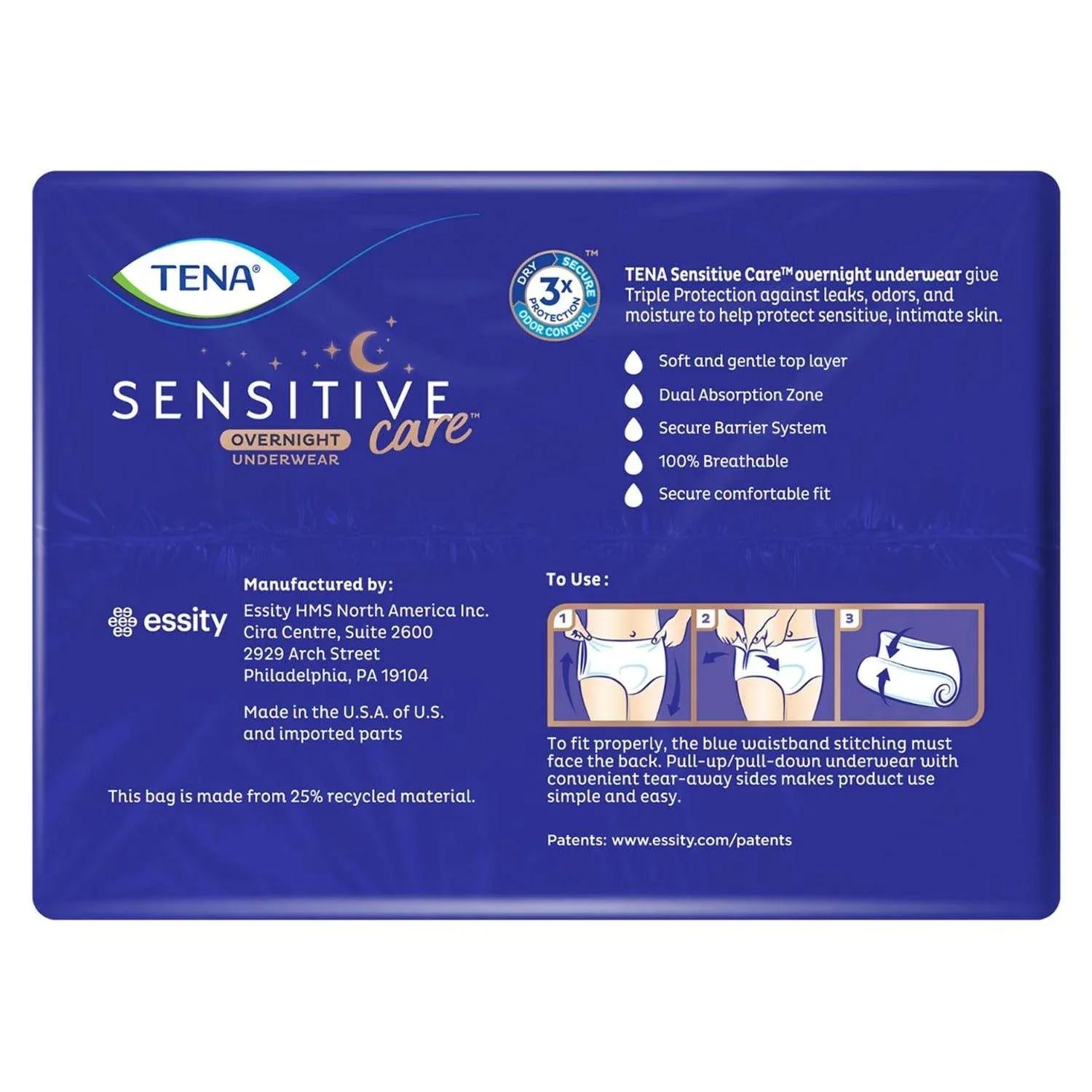 TENA Intimates Overnight Underwear, Choose Size - USA MEGA SHOP