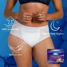 White overnight underwear briefs with breathable feel, XL fit