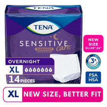 Overnight underwear pack, TENA Sensitive Care XL, 14 briefs