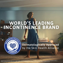 TENA Sensitive care incontinence pad box with dermatologically approved seal