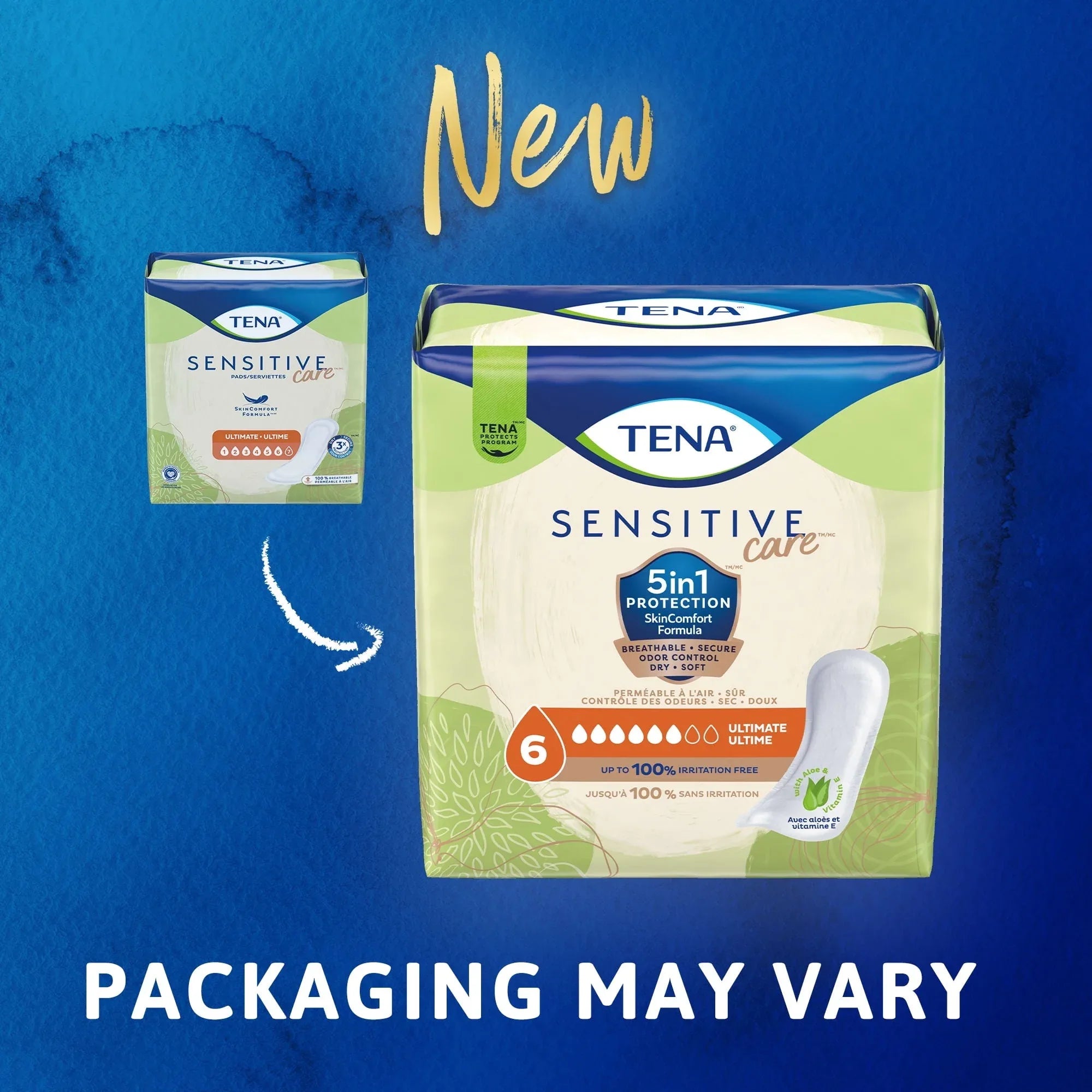 TENA Sensitive Care Ultimate Absorbency Incontinence Pad for Women