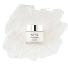 TIRTIR Ceramic Cream jar with white label and silver lid, 100 ml / 3.38 fl oz.