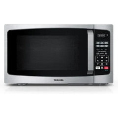 TOSHIBA 0.9 Cu Ft Microwave Oven, 6 Auto Menus, Mute Function, Child Lock, 900W, Stainless Steel - USA MEGA SHOP
