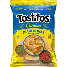 Tostitos Cantina Traditional tortilla chips bag, yellow corn tortilla chips