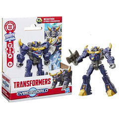 Transformers Toys CYBERWORLD Cyber Changers Megatron Action Figure, 6+