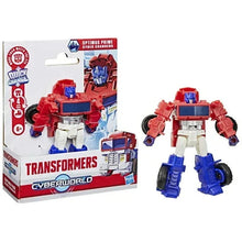 Optimus Prime action figure in red, blue robot mode