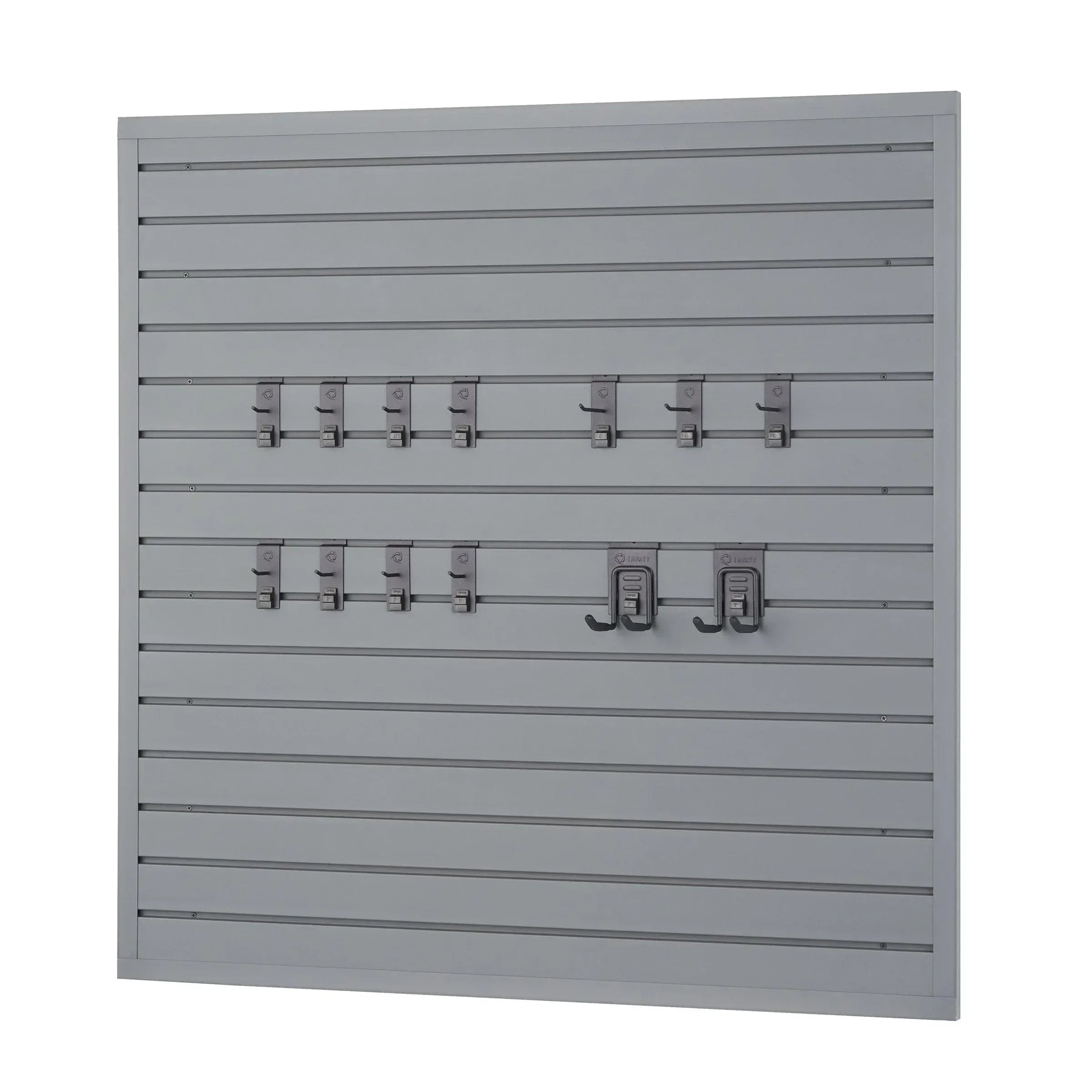 TRINITY 16 Sq Ft Modular Slatwall 13-piece Accessory Set