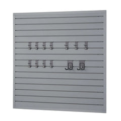 TRINITY 16 Sq Ft Modular Slatwall 13-piece Accessory Set