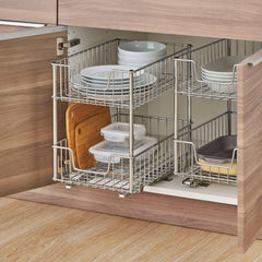 TRINITY EcoStorage 2-tier Wire Drawer with Slides, 2-pack - USA MEGA SHOP