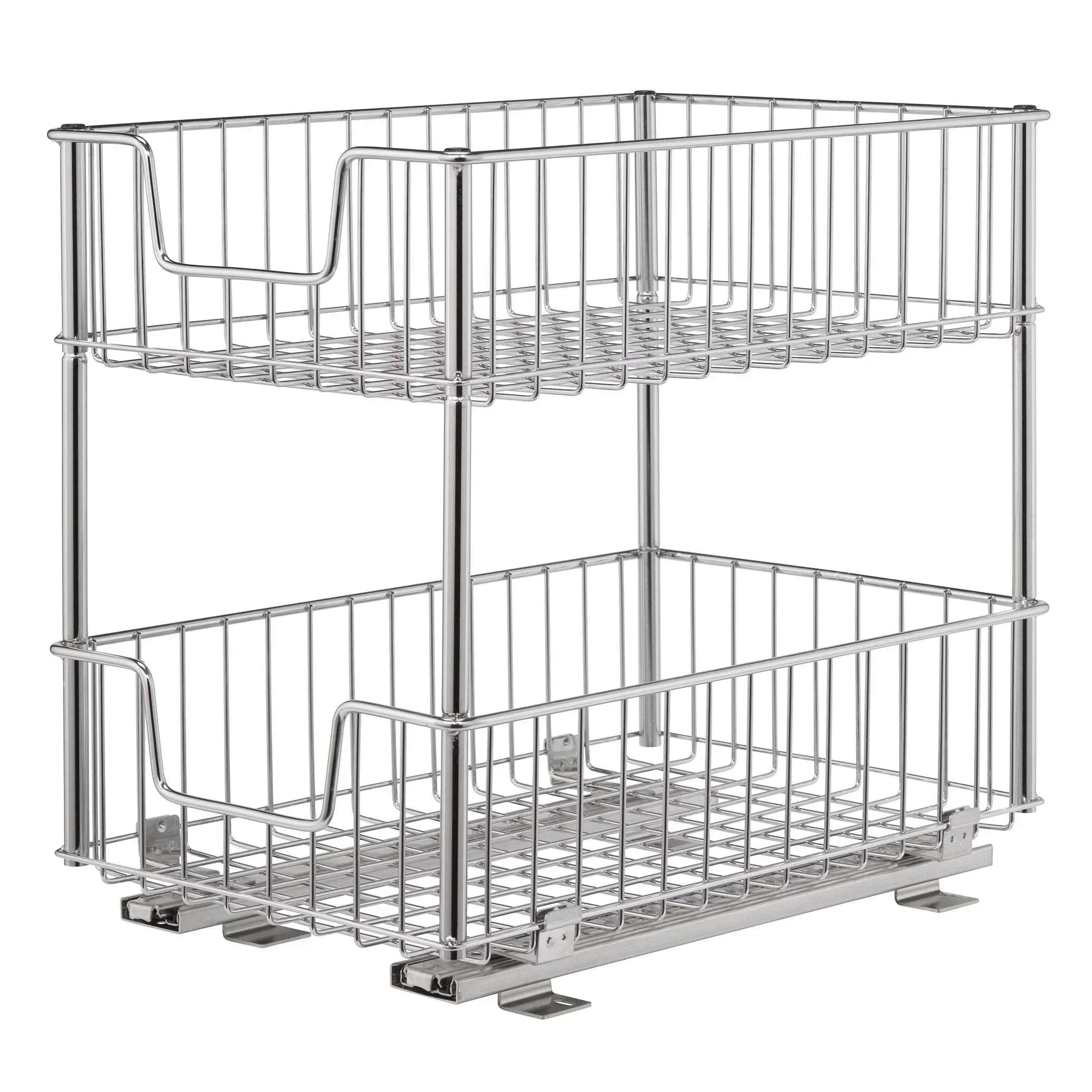 TRINITY EcoStorage 2-tier Wire Drawer with Slides, 2-pack