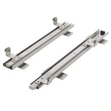 Metal drawer slide rails for two-tier wire storage drawer