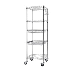 TRINITY EcoStorage 5-Tier NSF Rack w/ Sliding Pull-Out Baskets & Wheels - USA MEGA SHOP