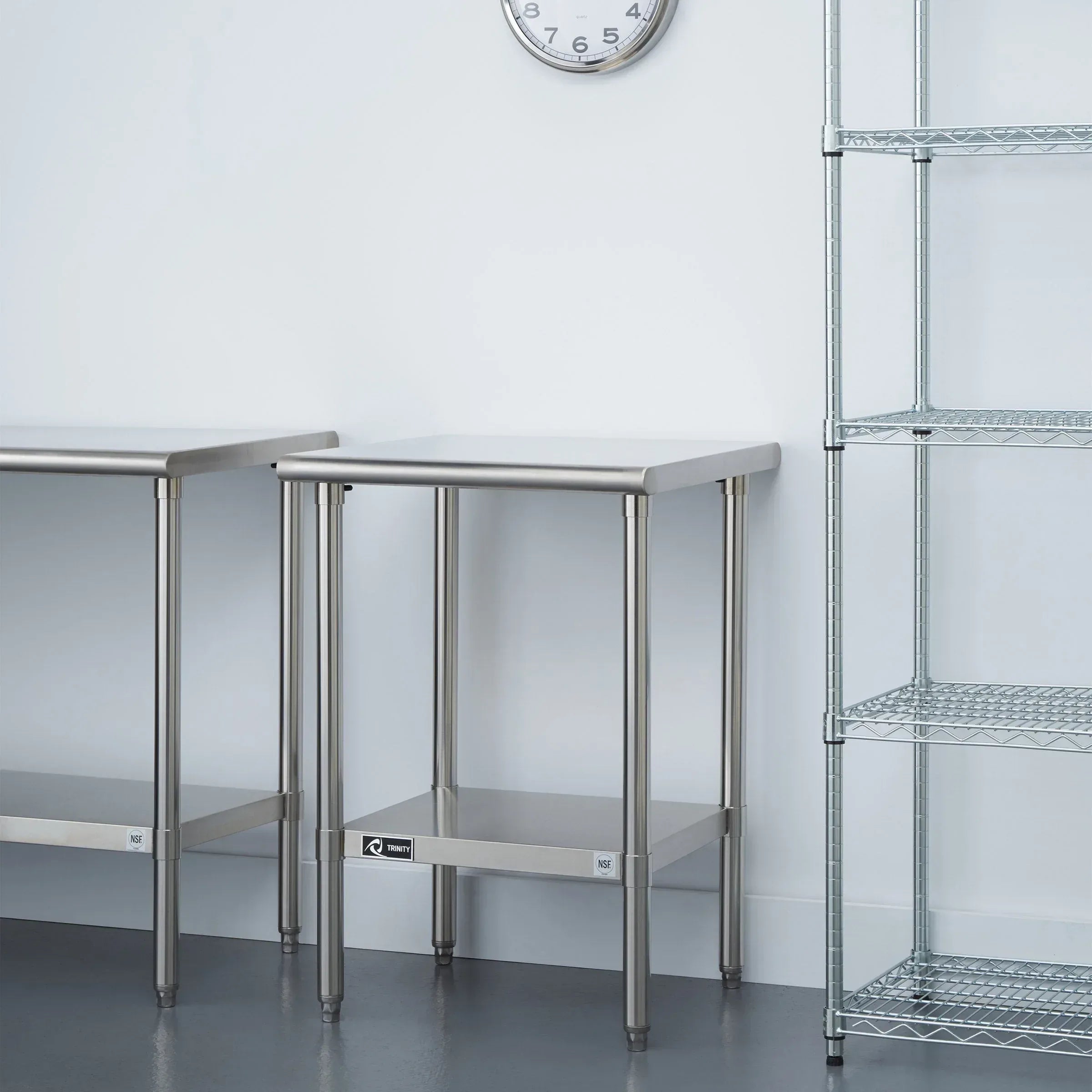TRINITY EcoStorage NSF Certified Stainless Steel Table