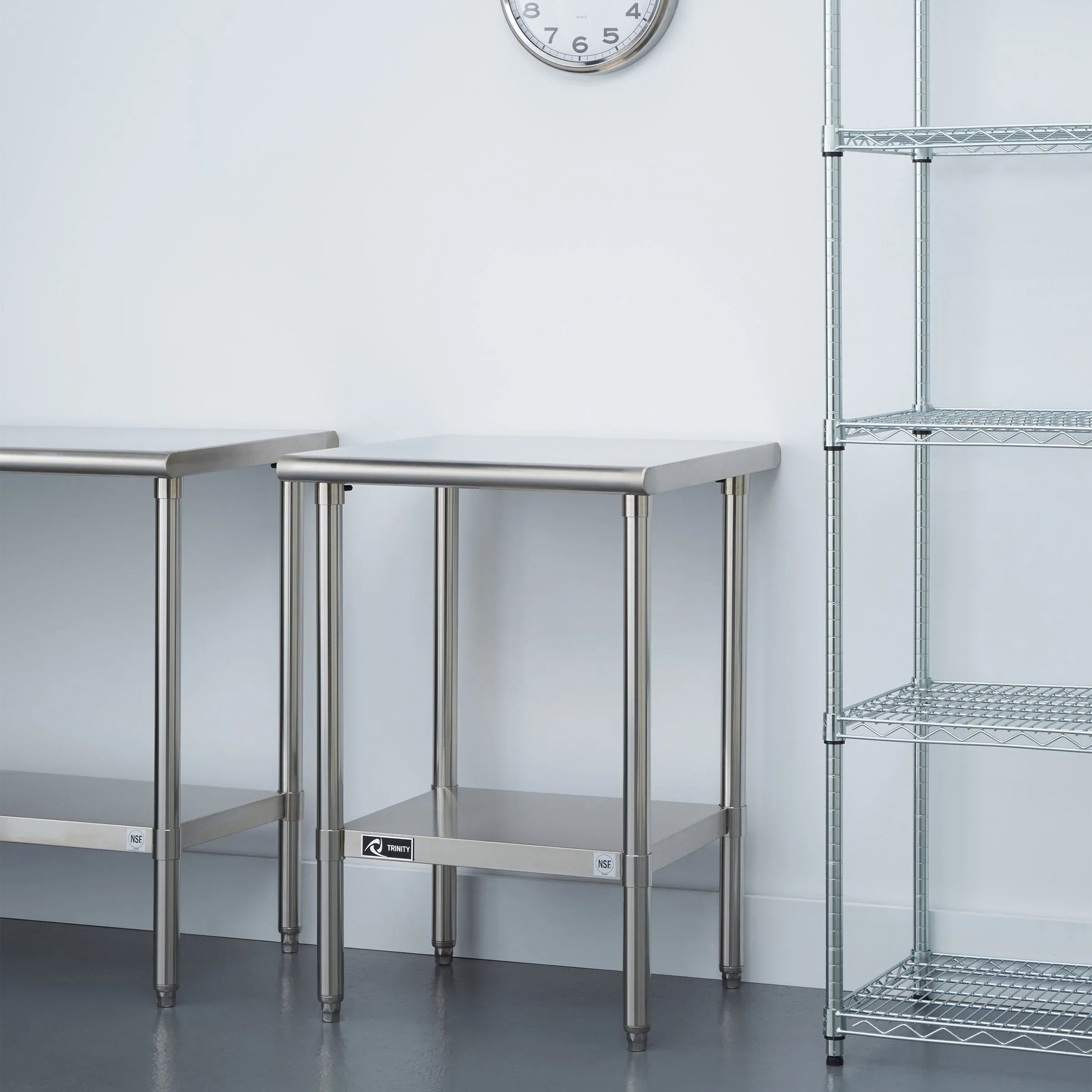 TRINITY EcoStorage NSF Certified Stainless Steel Table - USA MEGA SHOP