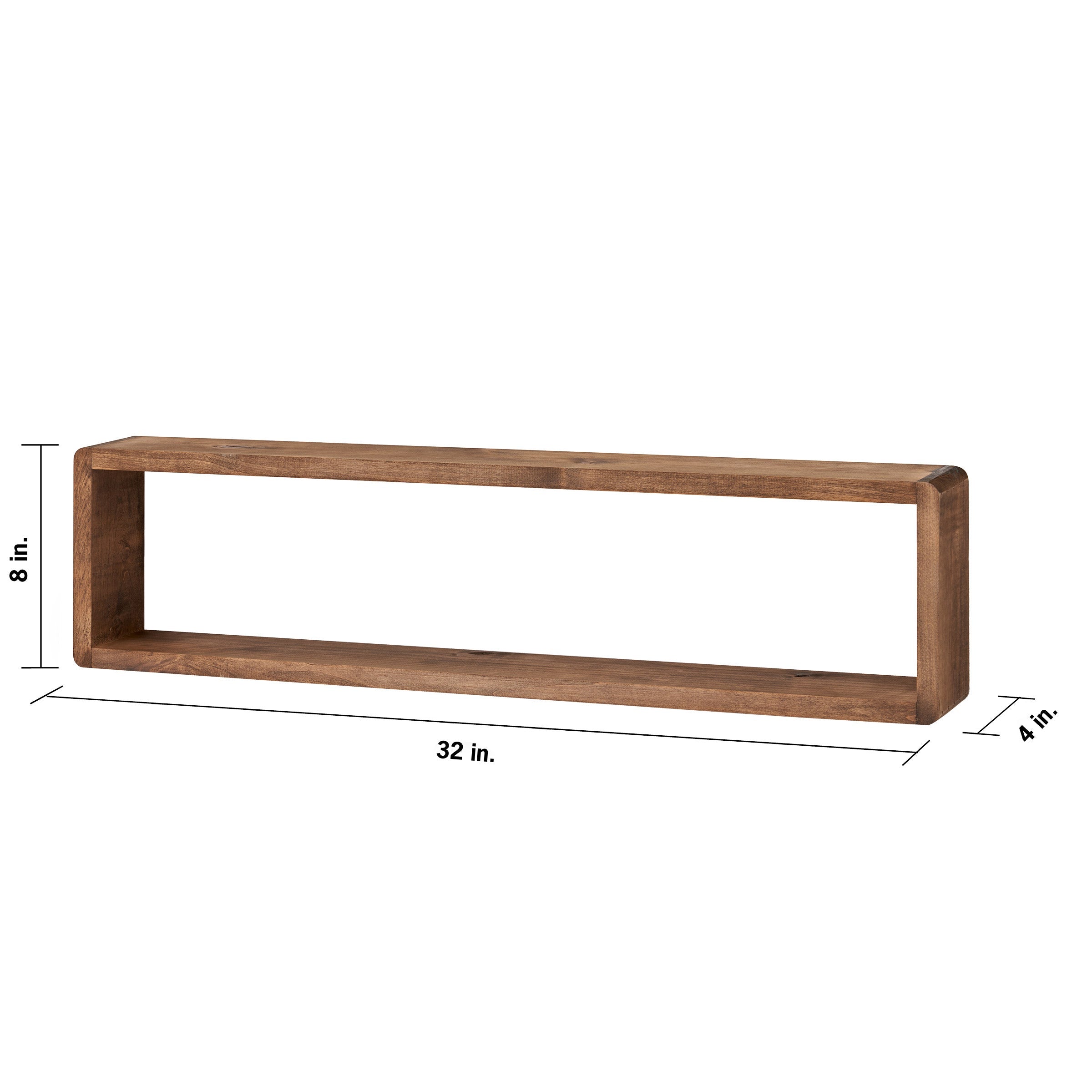 TRINITY Stackable Floating Box Shelf, 2-pack