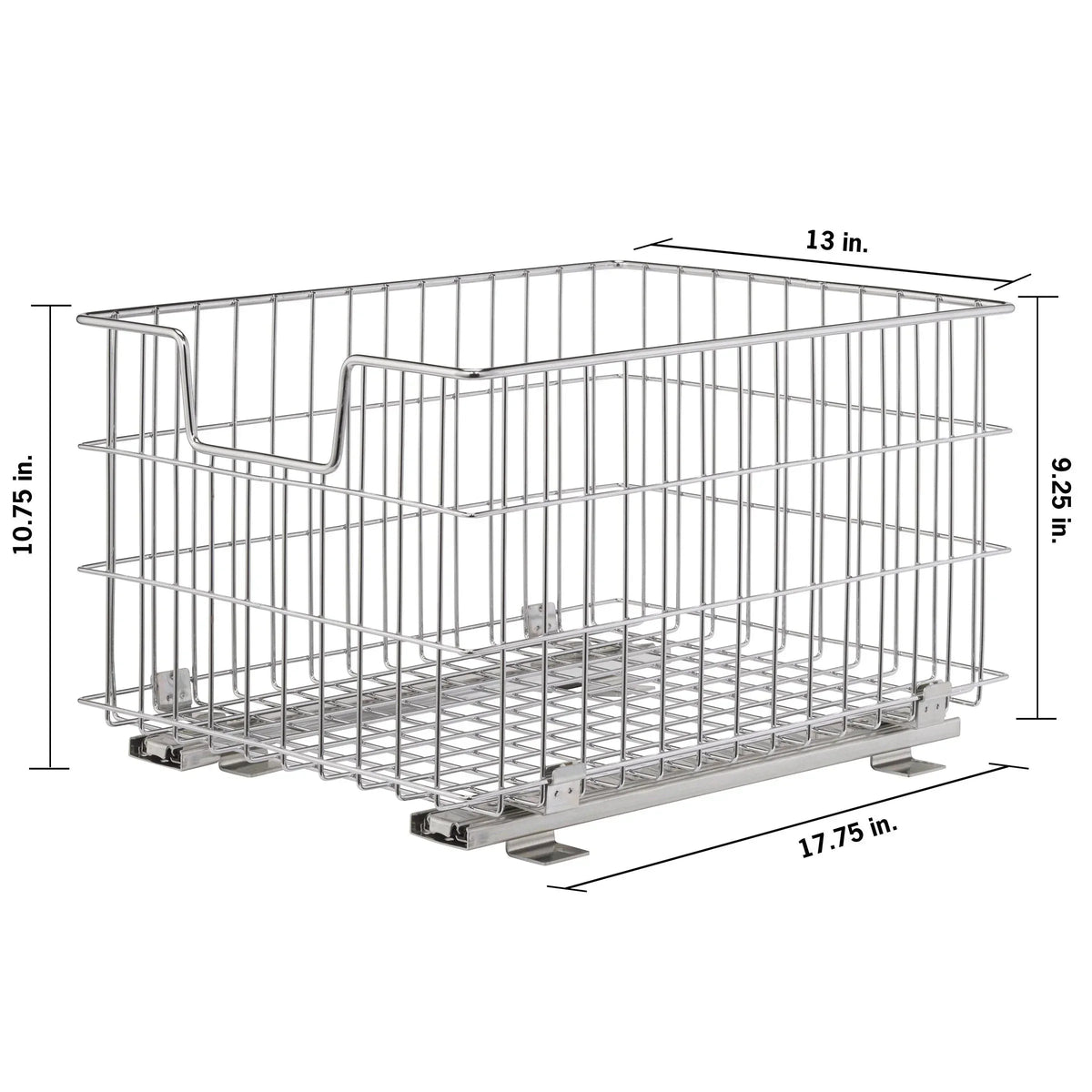 TRINITY Wire Basket w/Slide, 2-pack
