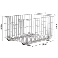 TRINITY Wire Basket w/Slide, 2-pack - USA MEGA SHOP
