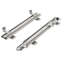 Metal drawer slide rails with mounting brackets