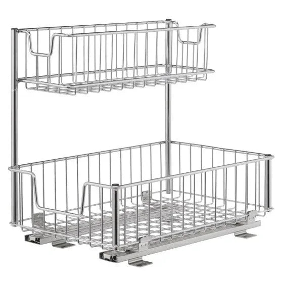 TRINITY Wire Undersink Organizer with Slide, 2-pack - USA MEGA SHOP