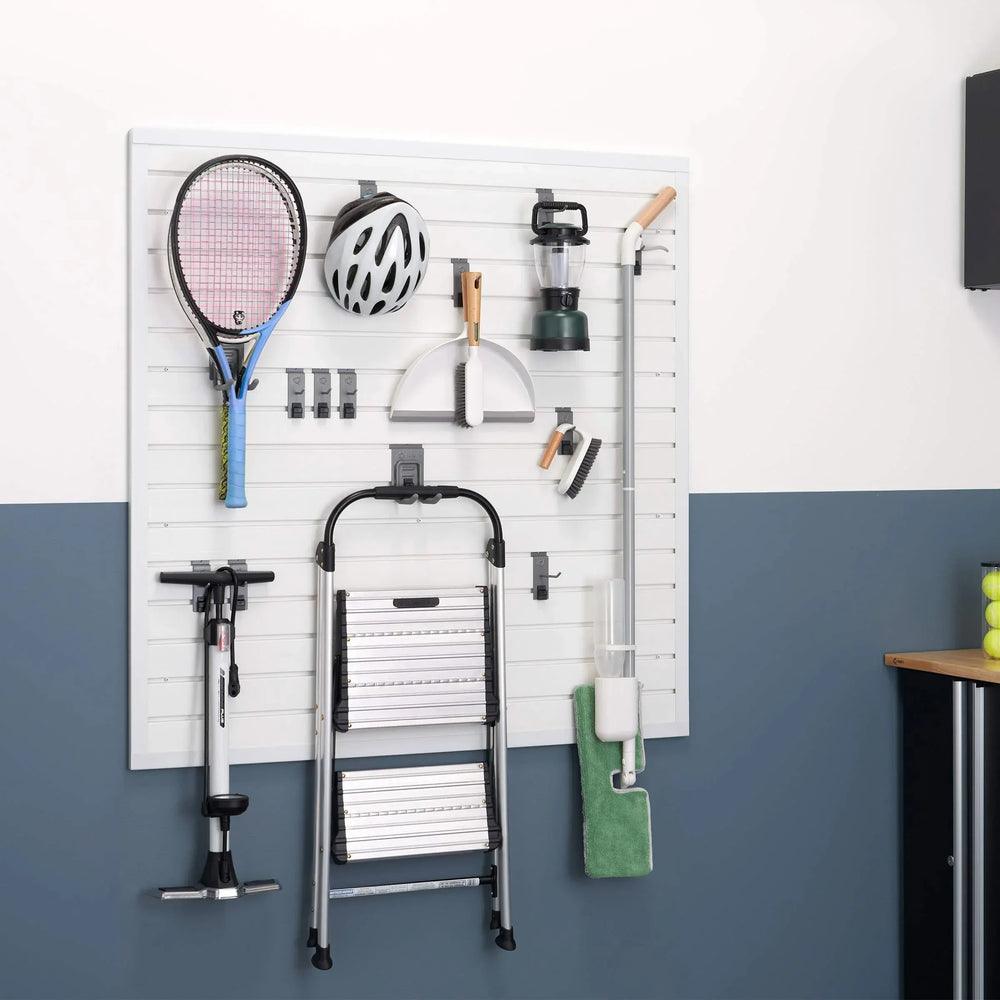 TRINITY 16 Sq Ft Modular Slatwall 13-piece Accessory Set - USA MEGA SHOP