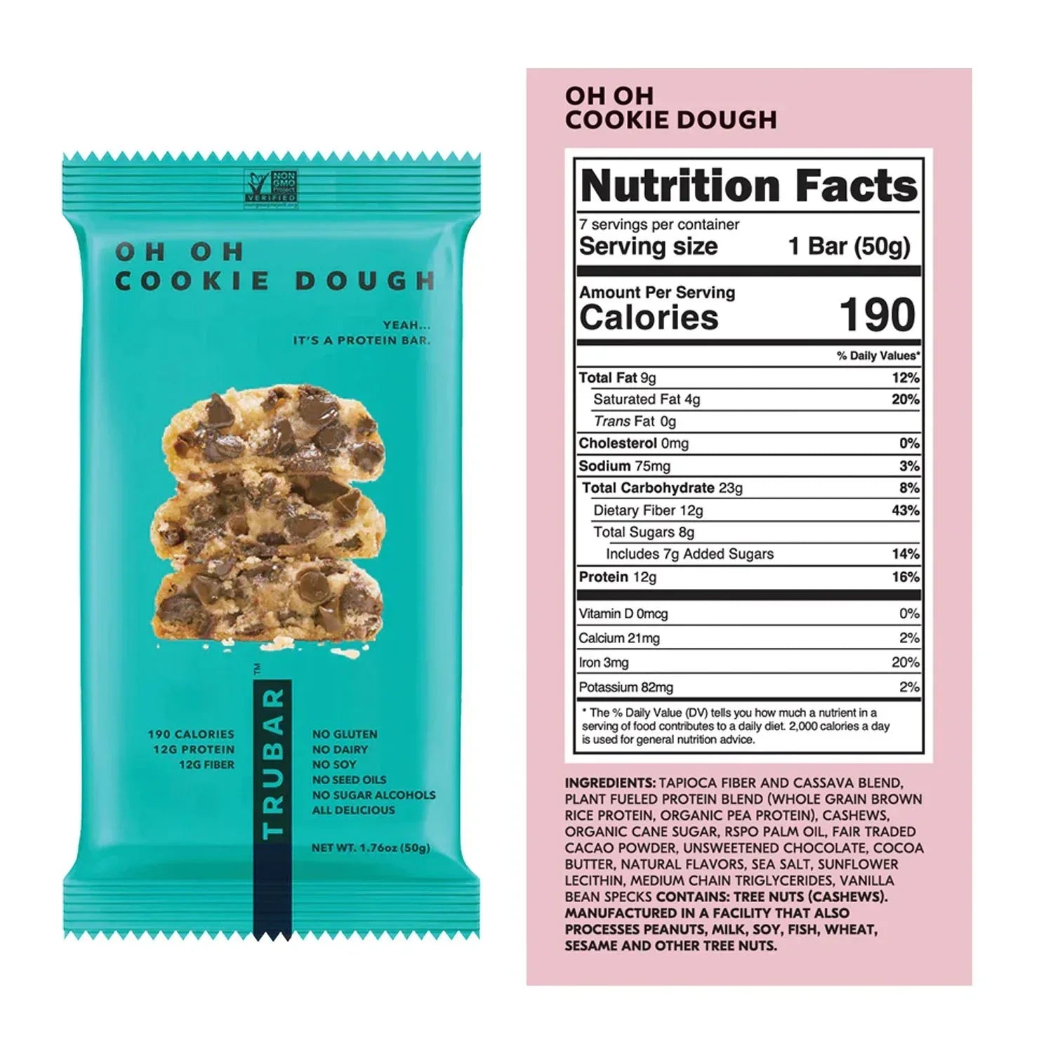 TRUBAR Plant Based Protein Bar Variety Pack, 14 ct.