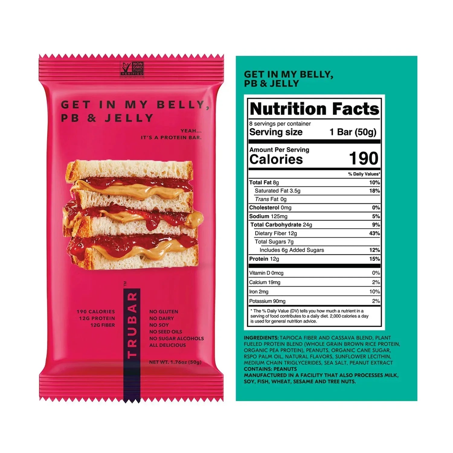 TRUBAR Plant Based Protein Bar Variety Pack, 16 pk.