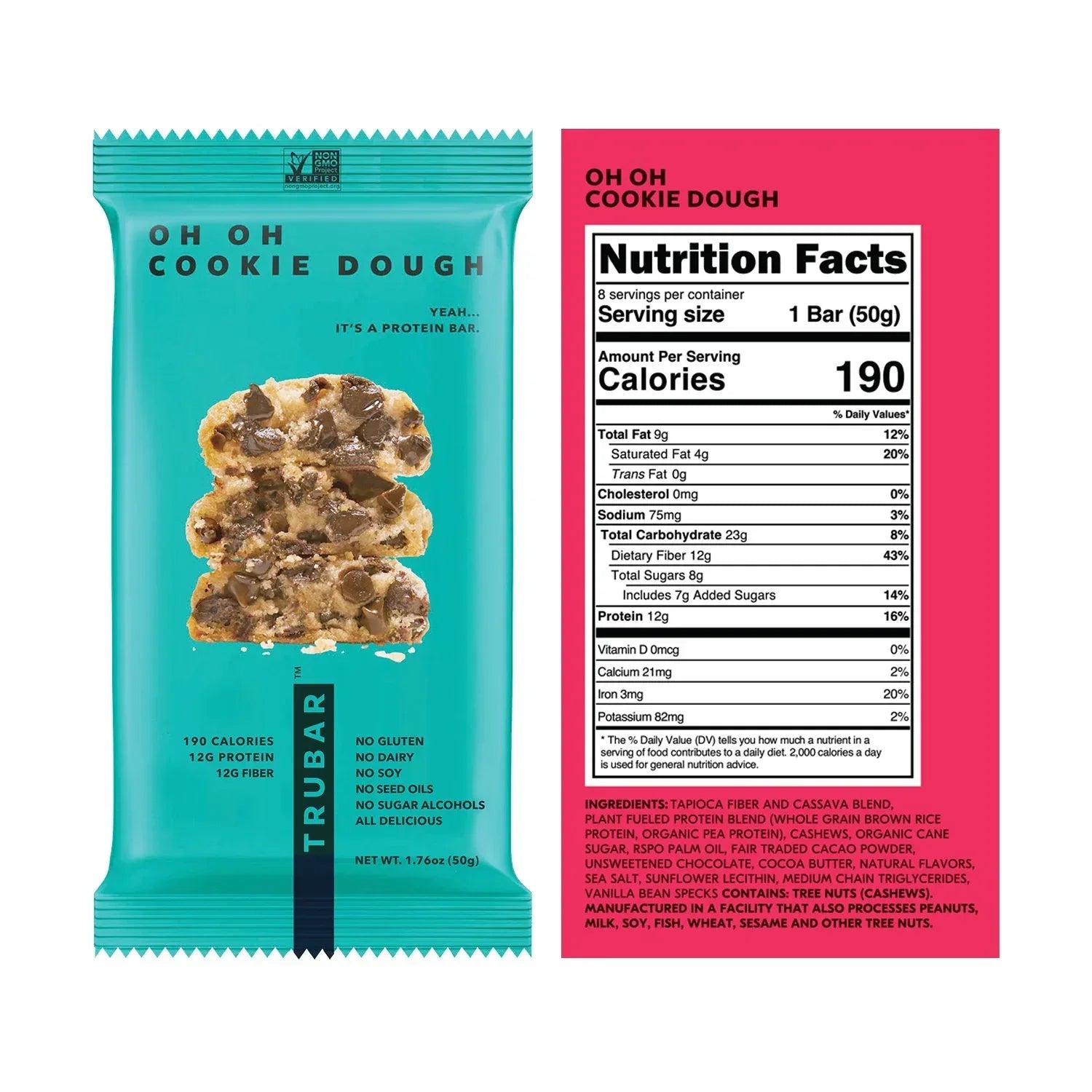 TRUBAR Plant Based Protein Bar Variety Pack, 16 pk.