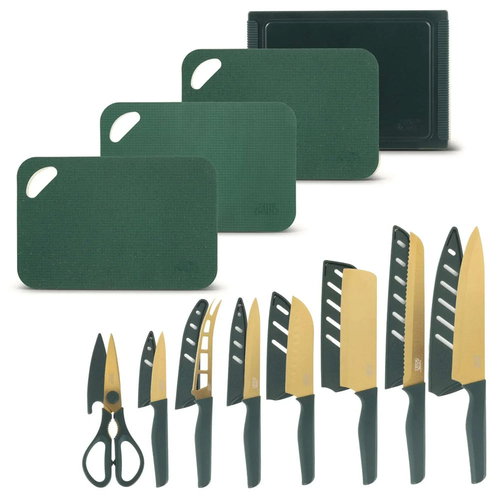 Thyme & Table 20-Piece Knife Set - Black - USA MEGA SHOP