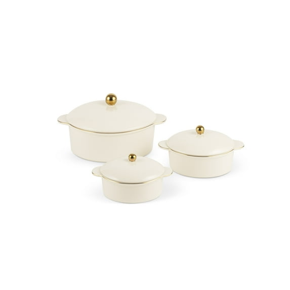 Thyme & Table Ceramic 64oz Casserole Dish – Cream