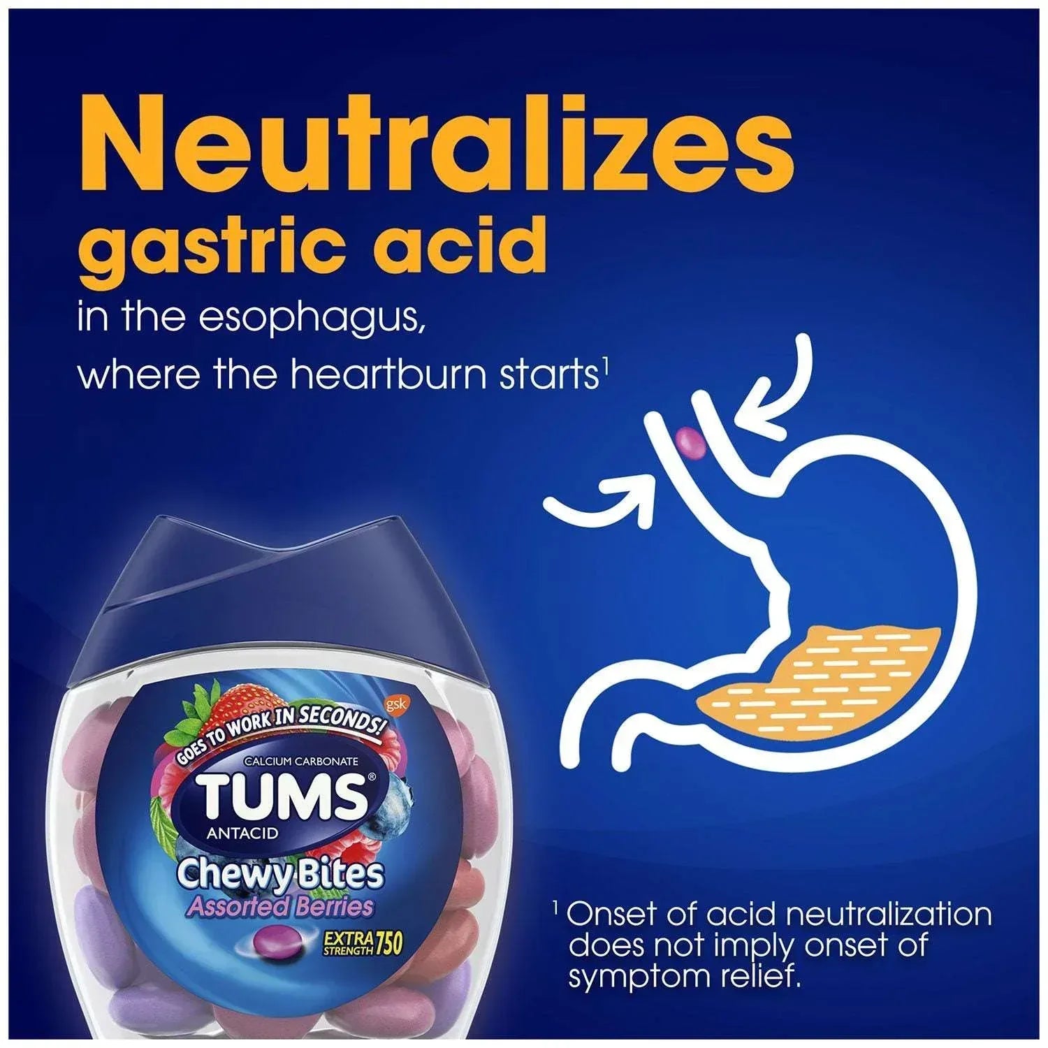 TUMS Chewy Bites, Assorted Berries, 108 ct.