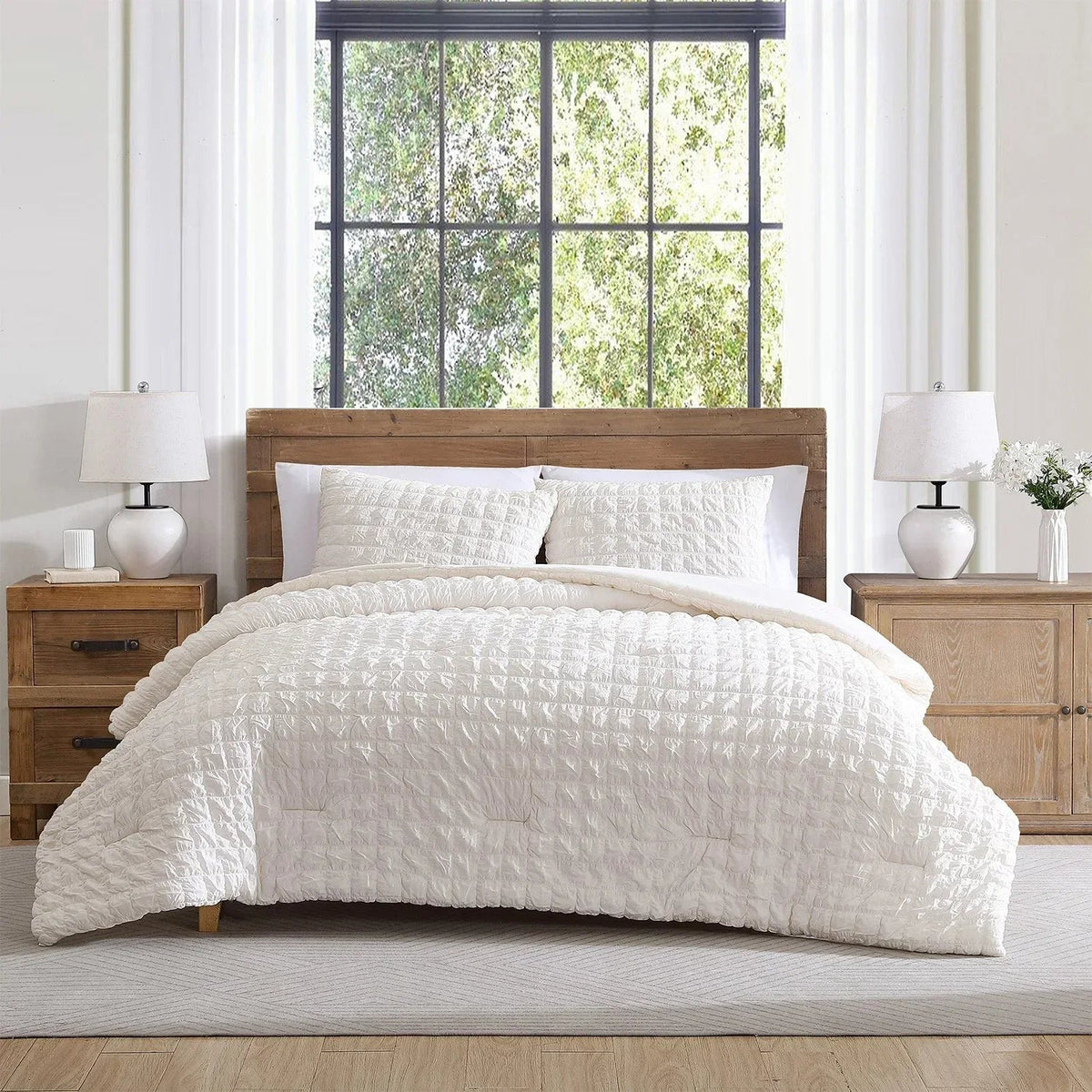 Tahari Home 3-Piece Cotton Comforter Set, Assorted Sizes