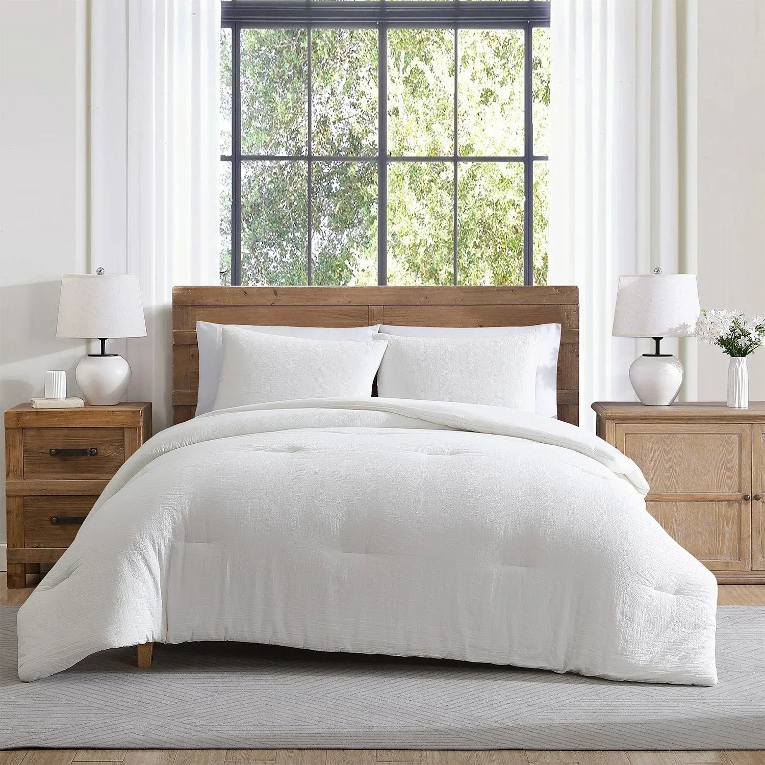Tahari Home 3-Piece Cotton Comforter Set, Assorted Sizes