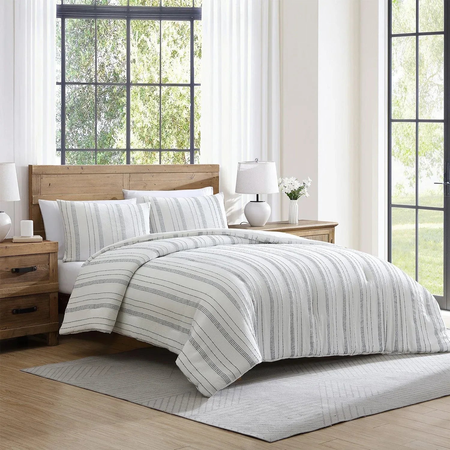 Tahari Home 3-Piece Cotton Comforter Set, Assorted Sizes