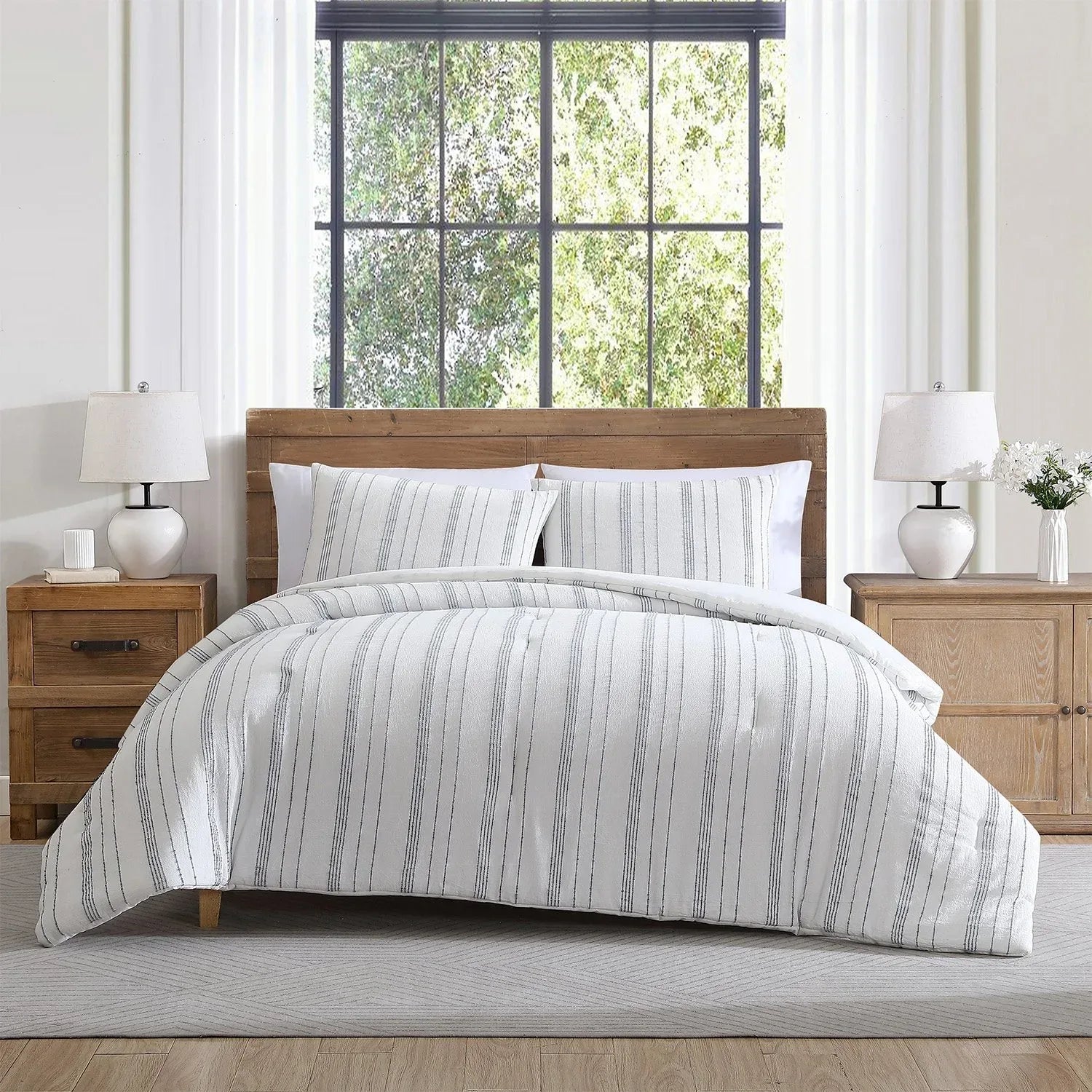 Tahari Home 3-Piece Cotton Comforter Set, Assorted Sizes