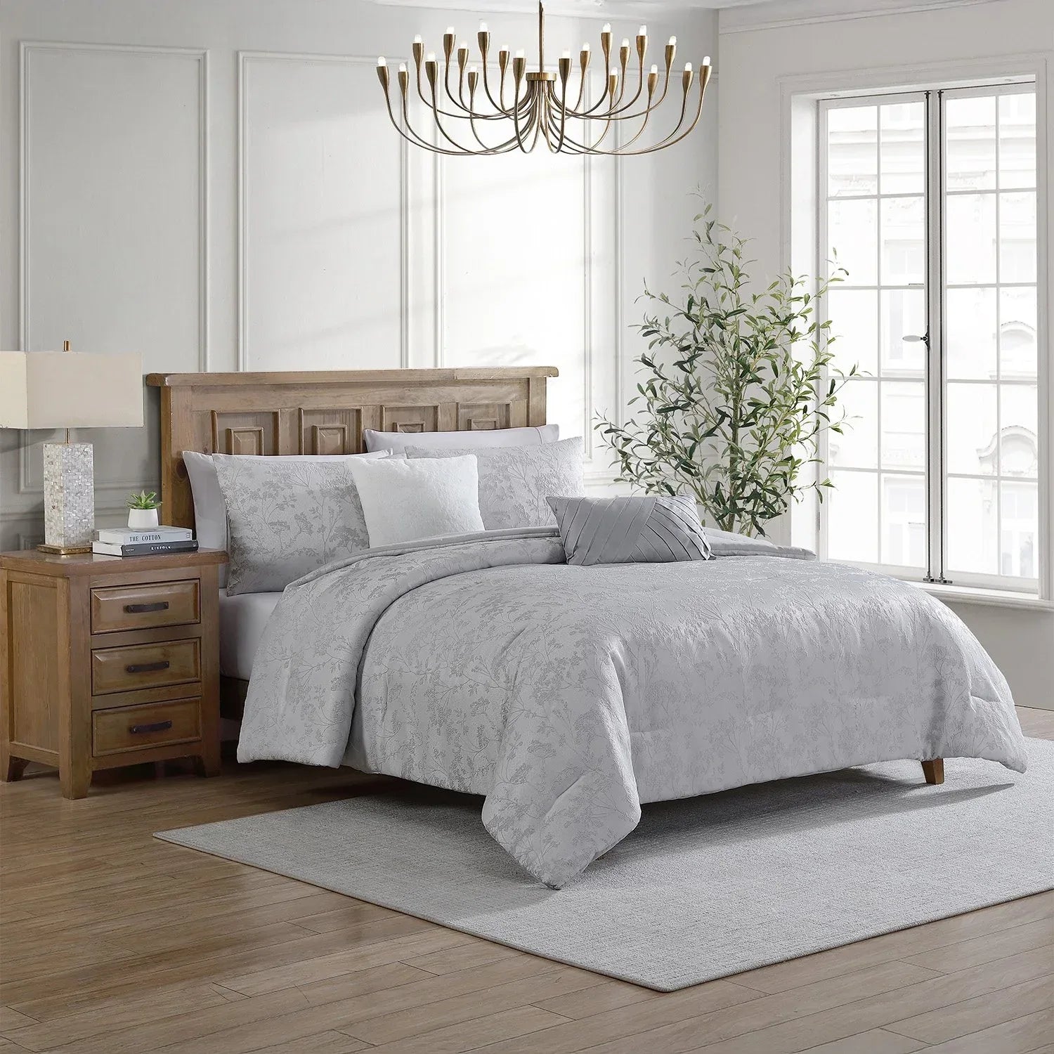 Tahari Home 5-Piece Jacquard Comforter Set, Assorted Sizes
