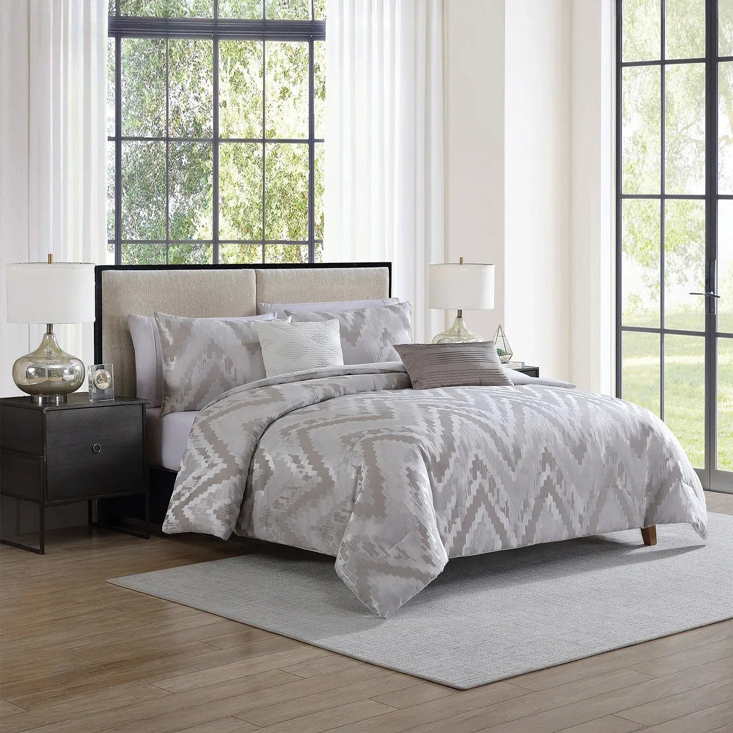 Tahari Home 5-Piece Jacquard Comforter Set, Assorted Sizes