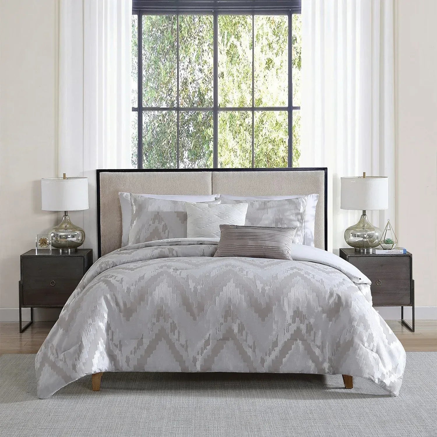 Tahari Home 5-Piece Jacquard Comforter Set, Assorted Sizes