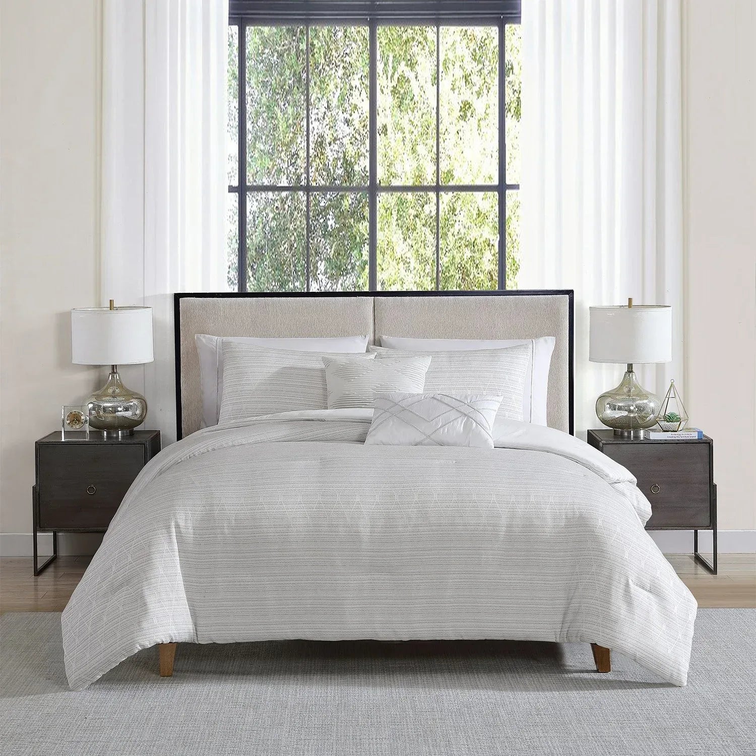 Tahari Home 5-Piece Jacquard Comforter Set, Assorted Sizes
