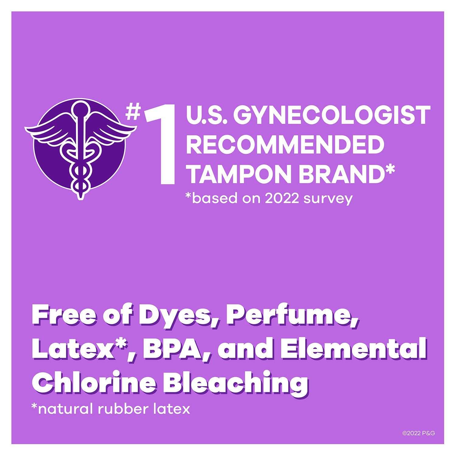 Tampax Radiant Tampons Trio Pack, Unscented, 77 ct.