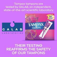 Tampon multipack box next to GALAB lab testing label