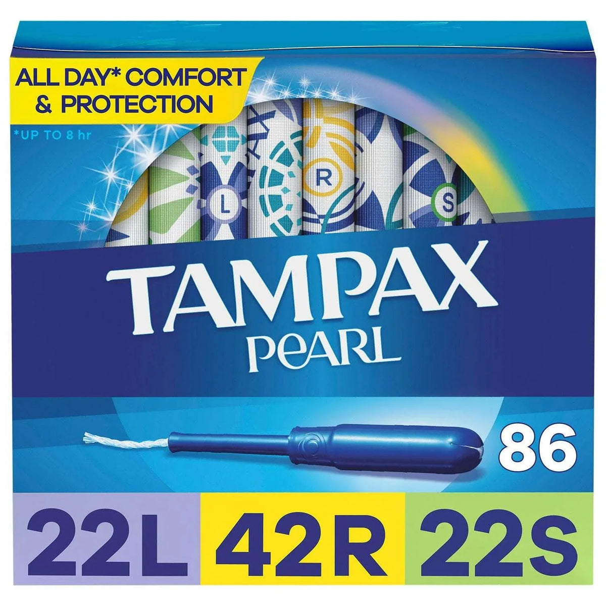 Tampax Pearl Tampons Trio Pack, Unscented, 86 ct. - USA MEGA SHOP